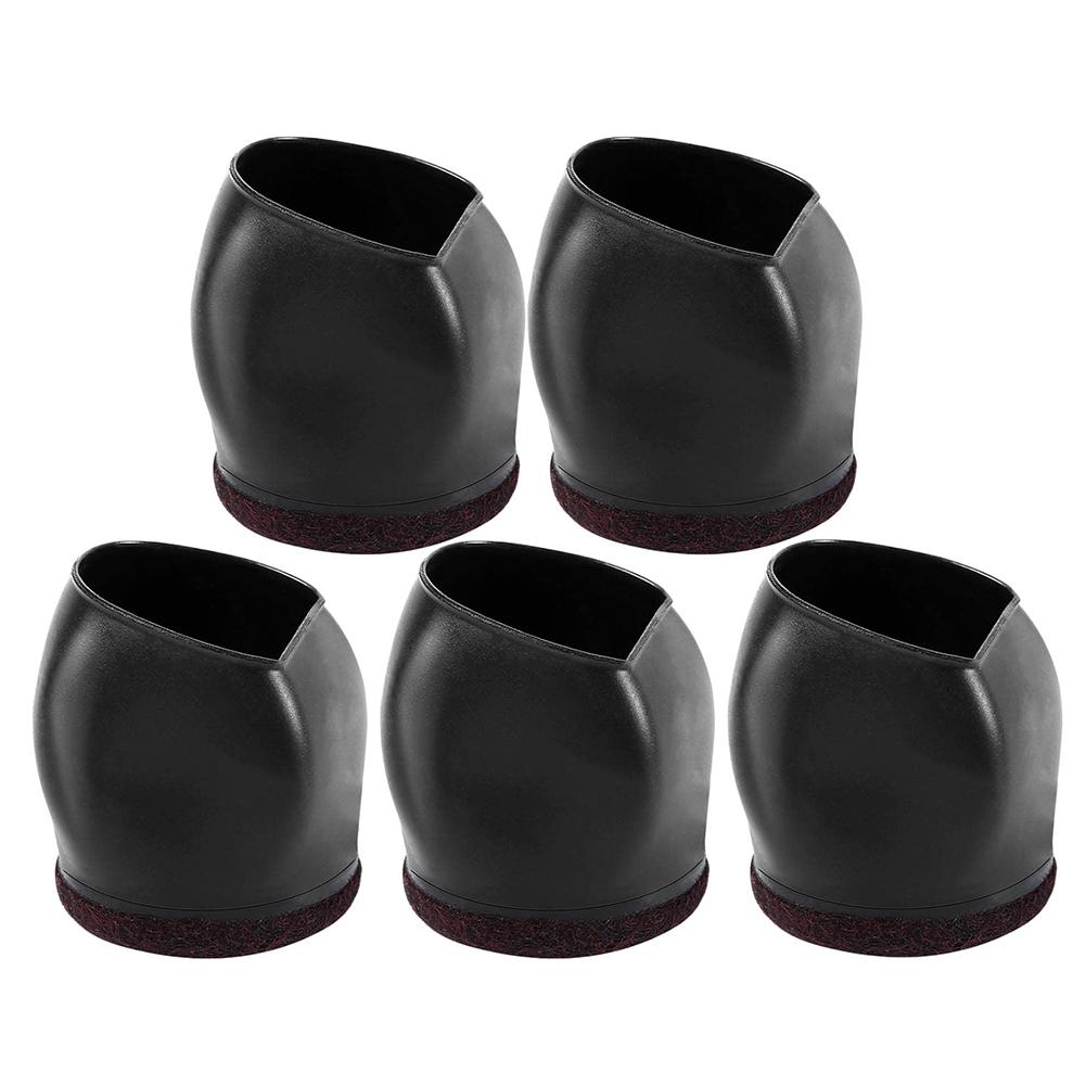 5 шт./лот защитные накладки на ножки стульев, чехлы для колесиков, чехлы для ножек мебели, колпачки для ножек стульев, эластичное войлочное дно