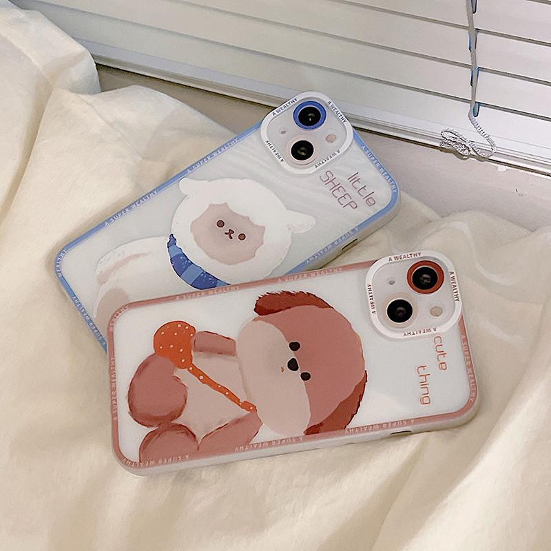 Zhitai Plush Dog Transparent Case for iPhone 15/14 Pro/XR - White Sheep Design, Couples Edition iPhone 11 Pro Max
Zhitai Plush Dog Transparent Case for iPhone 15/14 Pro/XR - White Sheep Design, Couples Edition iPhone 11 Pro Max