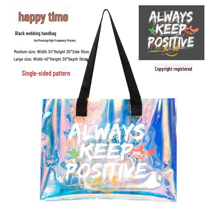 Custom Transparent Waterproof Beach Tote Bag for Cosmetics and Storage
Custom Transparent Waterproof Beach Tote Bag for Cosmetics and Storage