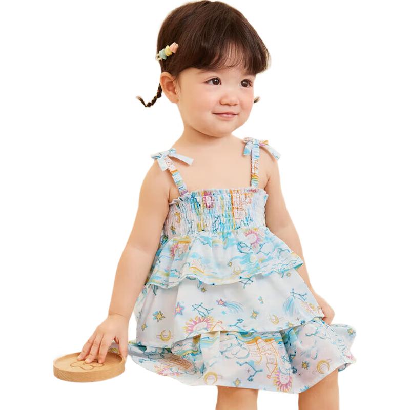 Balabala Baby Girls Summer Cartoon Print Suspender Dress 90
Balabala Baby Girls Summer Cartoon Print Suspender Dress 90