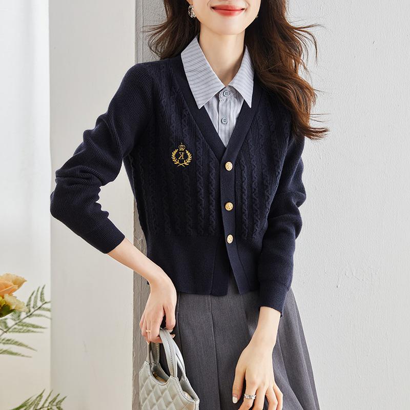 Женский трикотаж в студенческом стиле Осень/Зима 2025: Топ-двойка с длинными рукавами, визуально омолаживающий Large темно-синий
Женский трикотаж в студенческом стиле Осень/Зима 2025: Топ-двойка с длинными рукавами, визуально омолаживающий Large темно-синий