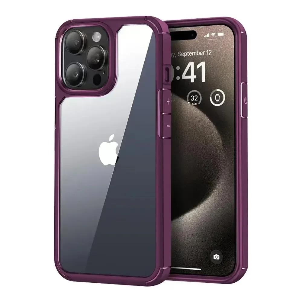 Transparent Bumper Armor Case for For Iphone 16 15 14 Plus 13 12 11 Pro Max X XS 7 8 Rugged Frame Hard Shockproof Back Cover iPhone 11 Pro
Transparent Bumper Armor Case for For Iphone 16 15 14 Plus 13 12 11 Pro Max X XS 7 8 Rugged Frame Hard Shockproof Back Cover iPhone 11 Pro