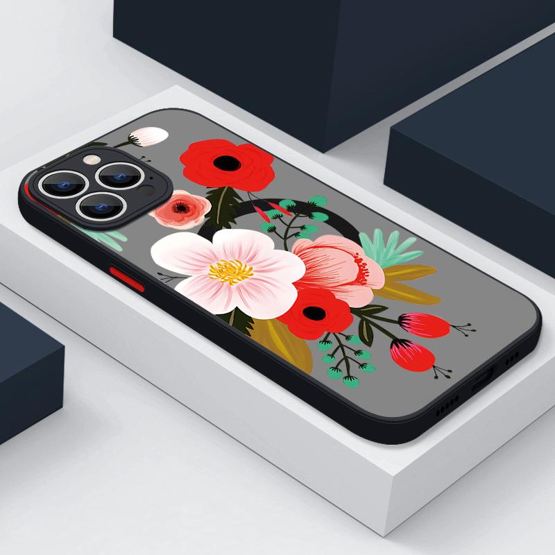 Модный магнитный чехол для телефона с цветочным принтом для iPhone 15 14 Pro Max 13 12 Pro 11 7 8, матовый акриловый ударопрочный тонкий чехол для защиты объектива Magsafe iPhone 15 чёрный
Модный магнитный чехол для телефона с цветочным принтом для iPhone 15 14 Pro Max 13 12 Pro 11 7 8, матовый акриловый ударопрочный тонкий чехол для защиты объектива Magsafe iPhone 15 чёрный