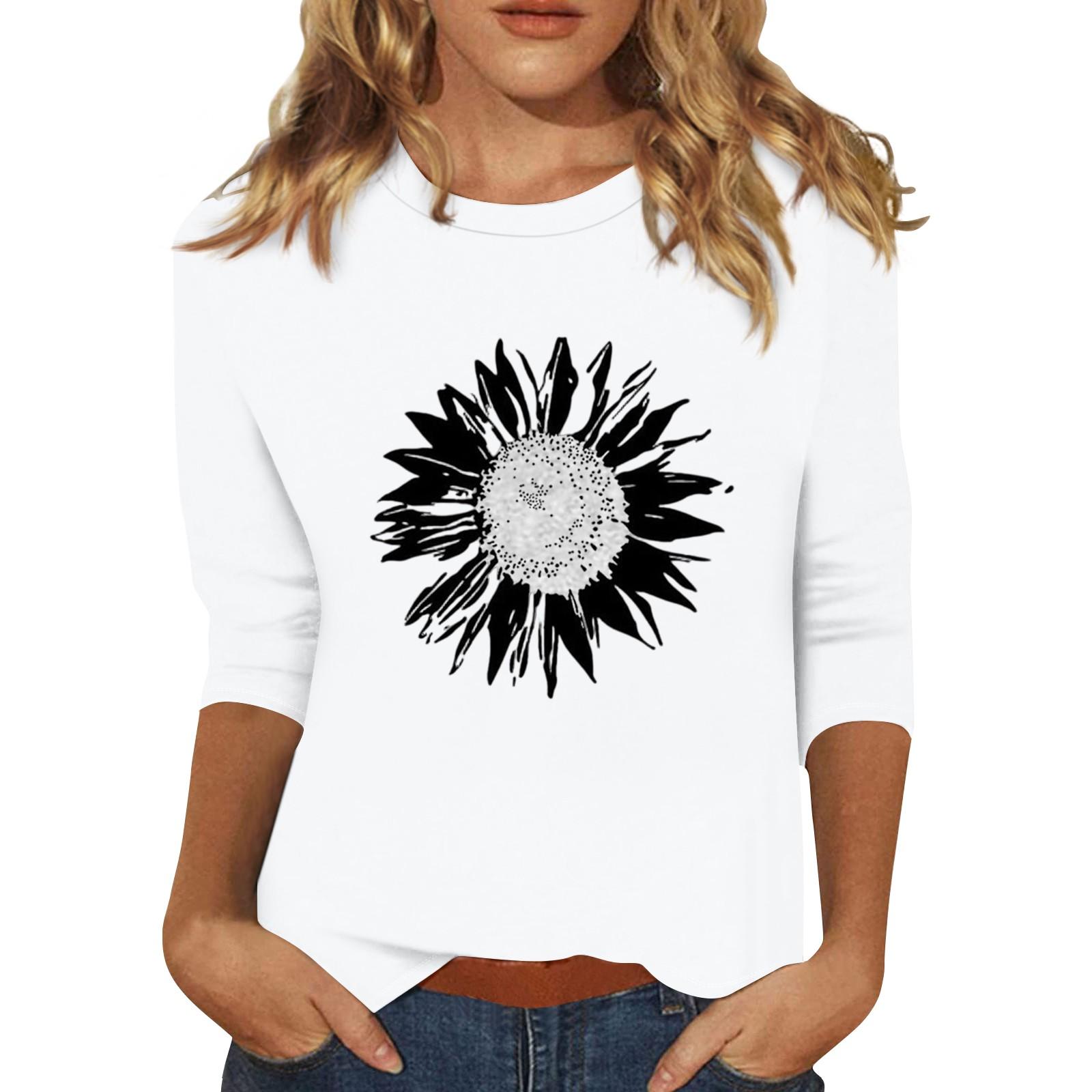 Женская модная повседневная свободная футболка с круглым вырезом и рукавами 3/4 с принтом, женский топ XXL белый
Женская модная повседневная свободная футболка с круглым вырезом и рукавами 3/4 с принтом, женский топ XXL белый