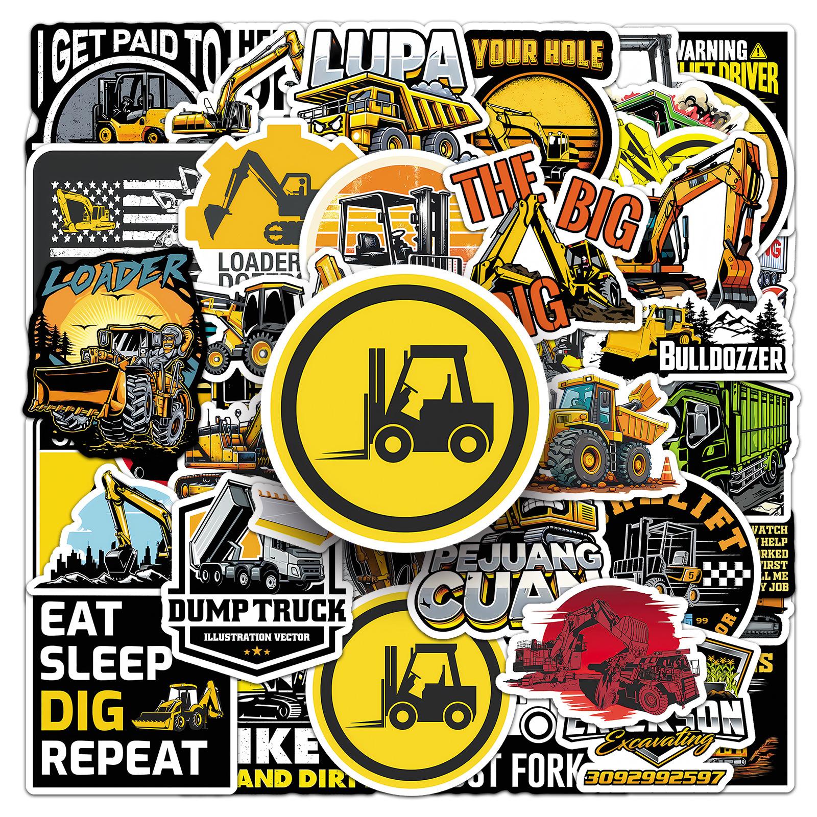 50/100 Pcs Construction Vehicle Stickers, Waterproof for Suitcase Helmet Skate Phone Stationery Box Cup Lunch Box Decals
50/100 Pcs Construction Vehicle Stickers, Waterproof for Suitcase Helmet Skate Phone Stationery Box Cup Lunch Box Decals