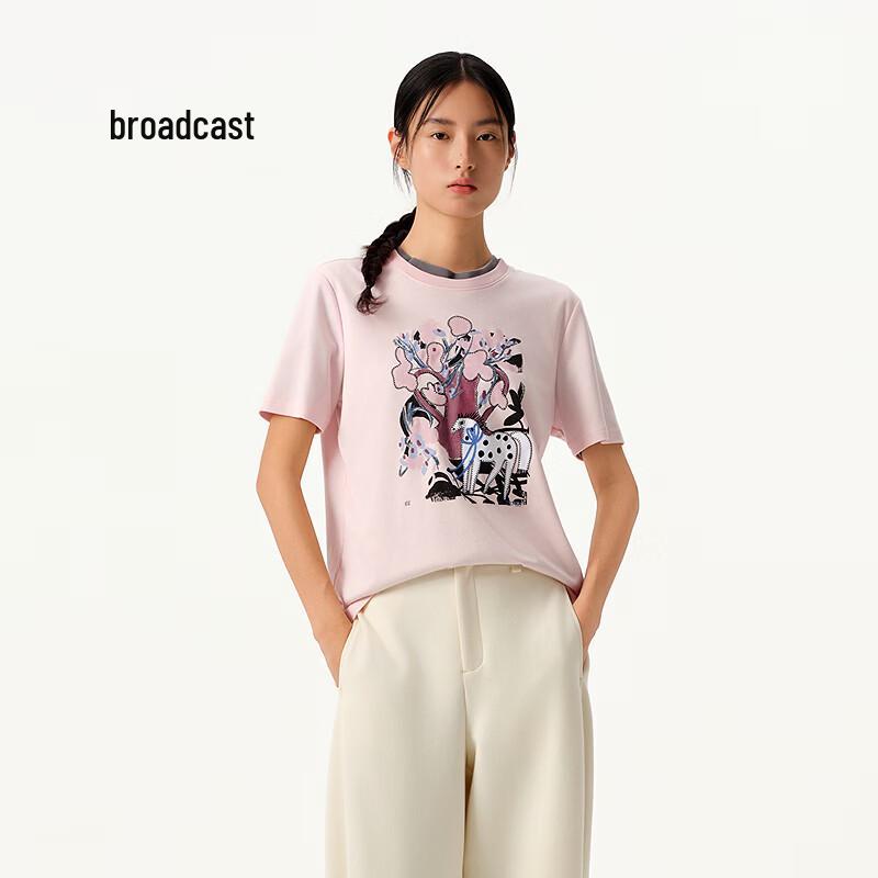 Broadcast Fashion Print Round Neck Short Sleeve T-shirt L
Broadcast Fashion Print Round Neck Short Sleeve T-shirt L