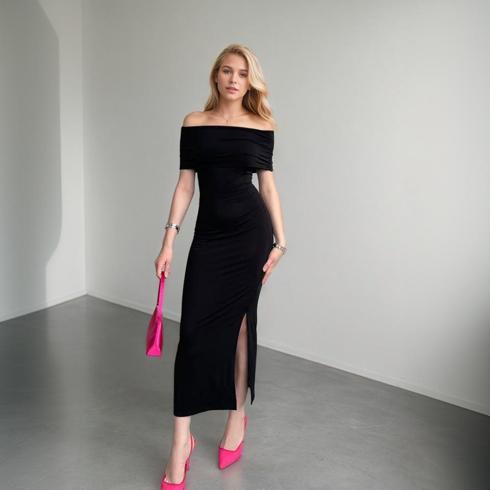 European & American Women s One-Shoulder Slit Evening Gown - Mature Style Long Summer Dress M
European & American Women s One-Shoulder Slit Evening Gown - Mature Style Long Summer Dress M