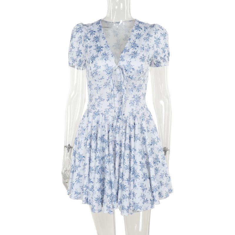 Fashion Floral Collar Dress Summer New French Slim Skirt Women L синій
Fashion Floral Collar Dress Summer New French Slim Skirt Women L синій