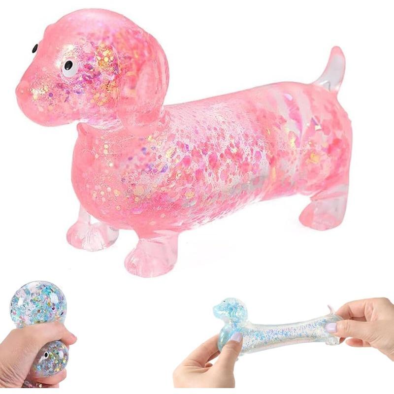 Weiners Dog Squishy, Dachshund Squishy, Sparkly Cute Mini Rainbow Sausage Dogs with Face for Adults світло-рожевий колір
Weiners Dog Squishy, Dachshund Squishy, Sparkly Cute Mini Rainbow Sausage Dogs with Face for Adults світло-рожевий колір