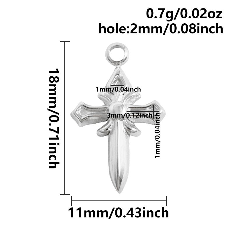 5pcs No Fade Punk Religious Stainless Steel Cross Pendants For Jewelry Making DIY Oil Dripping Rhinestone Star Charm Accessories
5pcs No Fade Punk Religious Stainless Steel Cross Pendants For Jewelry Making DIY Oil Dripping Rhinestone Star Charm Accessories