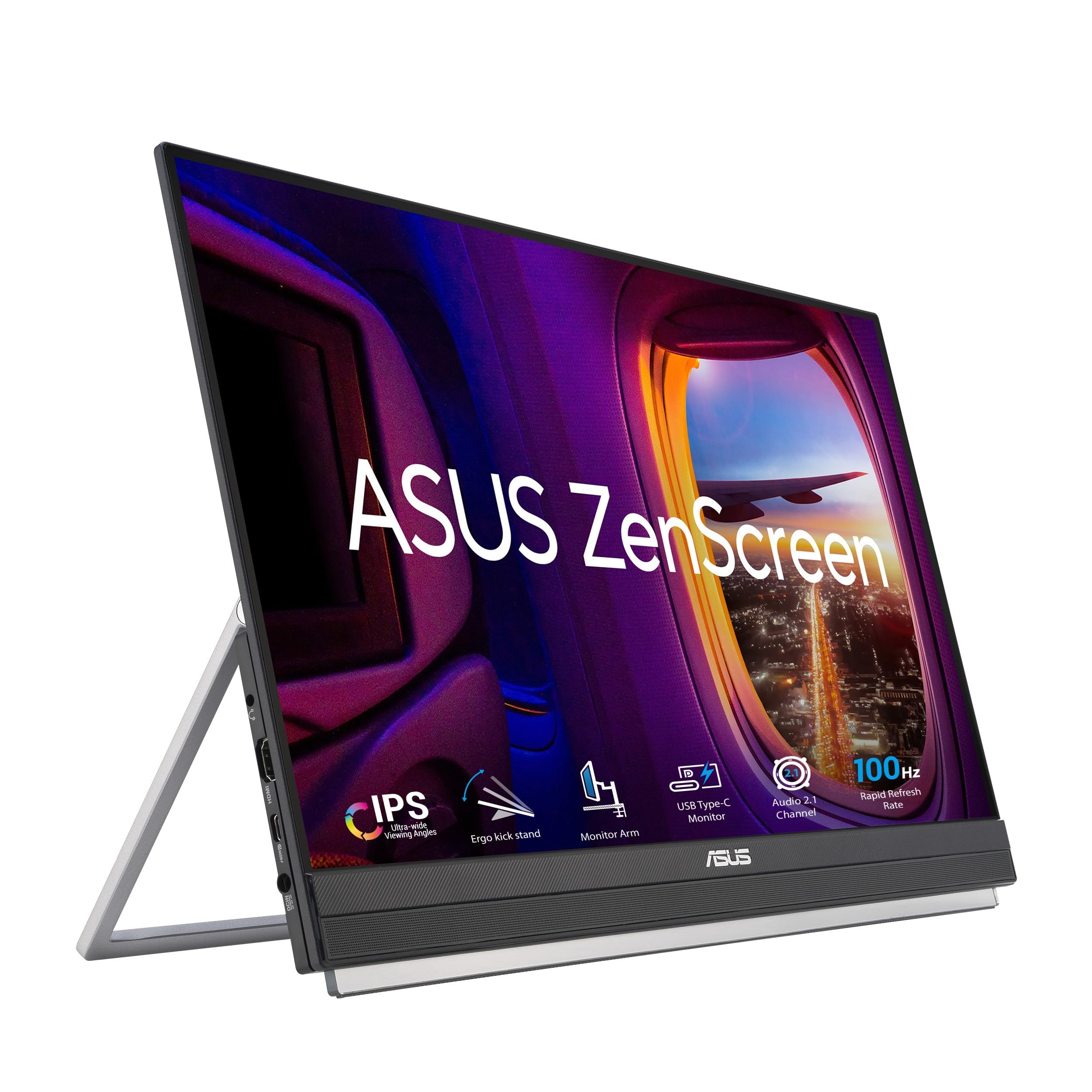 ASUS Portable Monitor ZenScreen 22 PD inch clamp channel year MB229CF-J inch/Full FD/IPS/100Hz/USB Type-C 65W/Speaker/Kickstand/C arm/Subwoofer/2.1
ASUS Portable Monitor ZenScreen 22 PD inch clamp channel year MB229CF-J inch/Full FD/IPS/100Hz/USB Type-C 65W/Speaker/Kickstand/C arm/Subwoofer/2.1