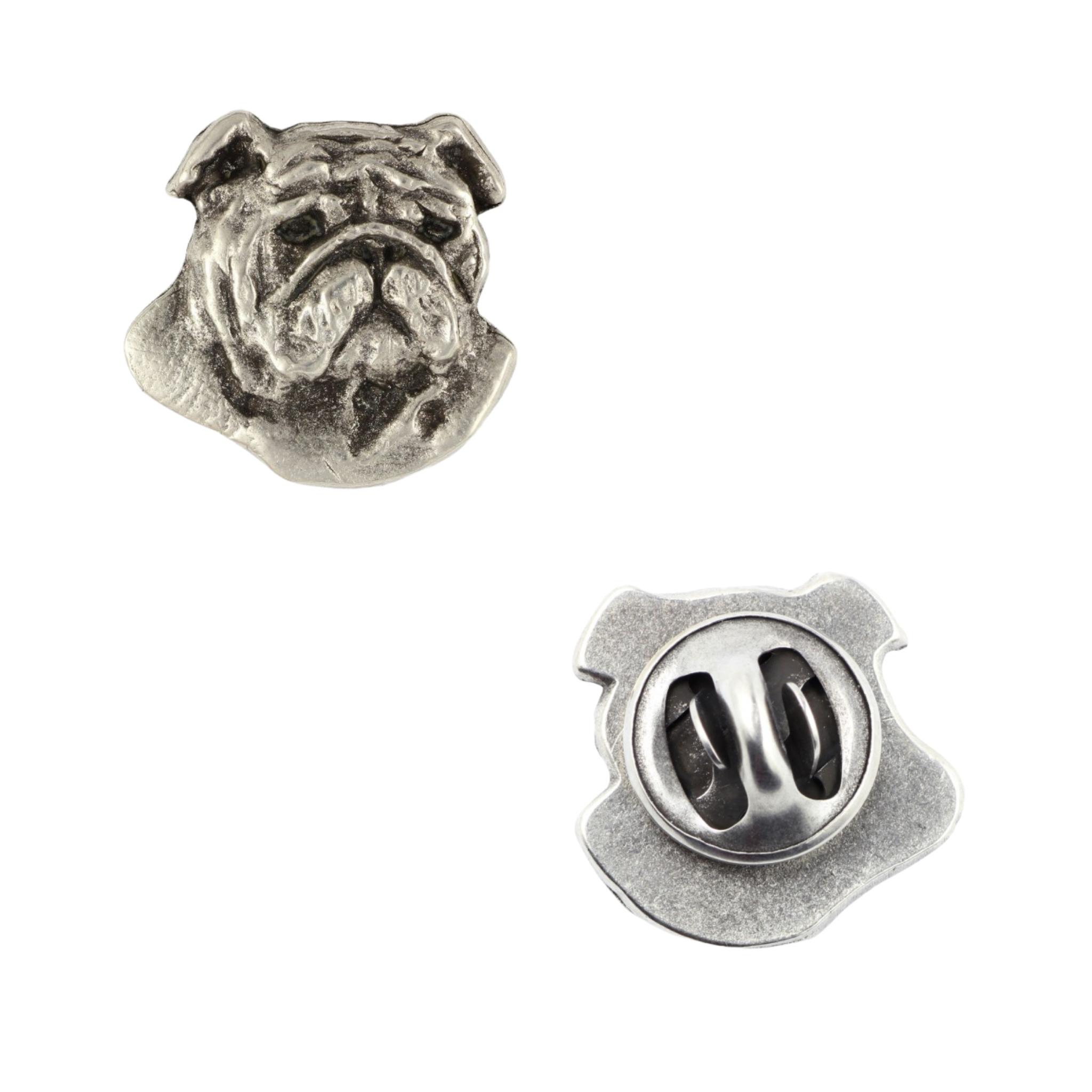 Bulldog, English Bulldog, British Bulldog II - Silver-plated dog brooch, elegant pin, jacket lapel decoration by Art-Dog brand срібний
Bulldog, English Bulldog, British Bulldog II - Silver-plated dog brooch, elegant pin, jacket lapel decoration by Art-Dog brand срібний