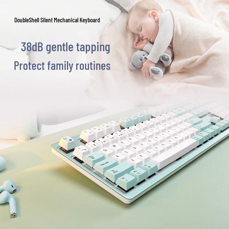 Double Shell M96 Tri-Mode Silent Mechanical Keyboard
Double Shell M96 Tri-Mode Silent Mechanical Keyboard