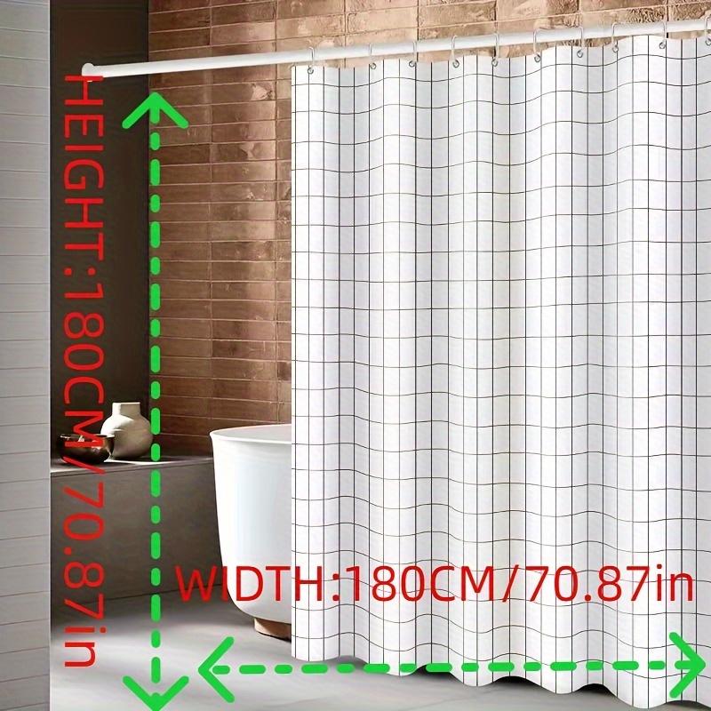 White Grid Shower Curtain Minimalist Black Lines Design Modern Bathroom Decor Waterproof Bath Curtain Home Kitchen Accessory W60H190(CM)-1 Pcs
White Grid Shower Curtain Minimalist Black Lines Design Modern Bathroom Decor Waterproof Bath Curtain Home Kitchen Accessory W60H190(CM)-1 Pcs
