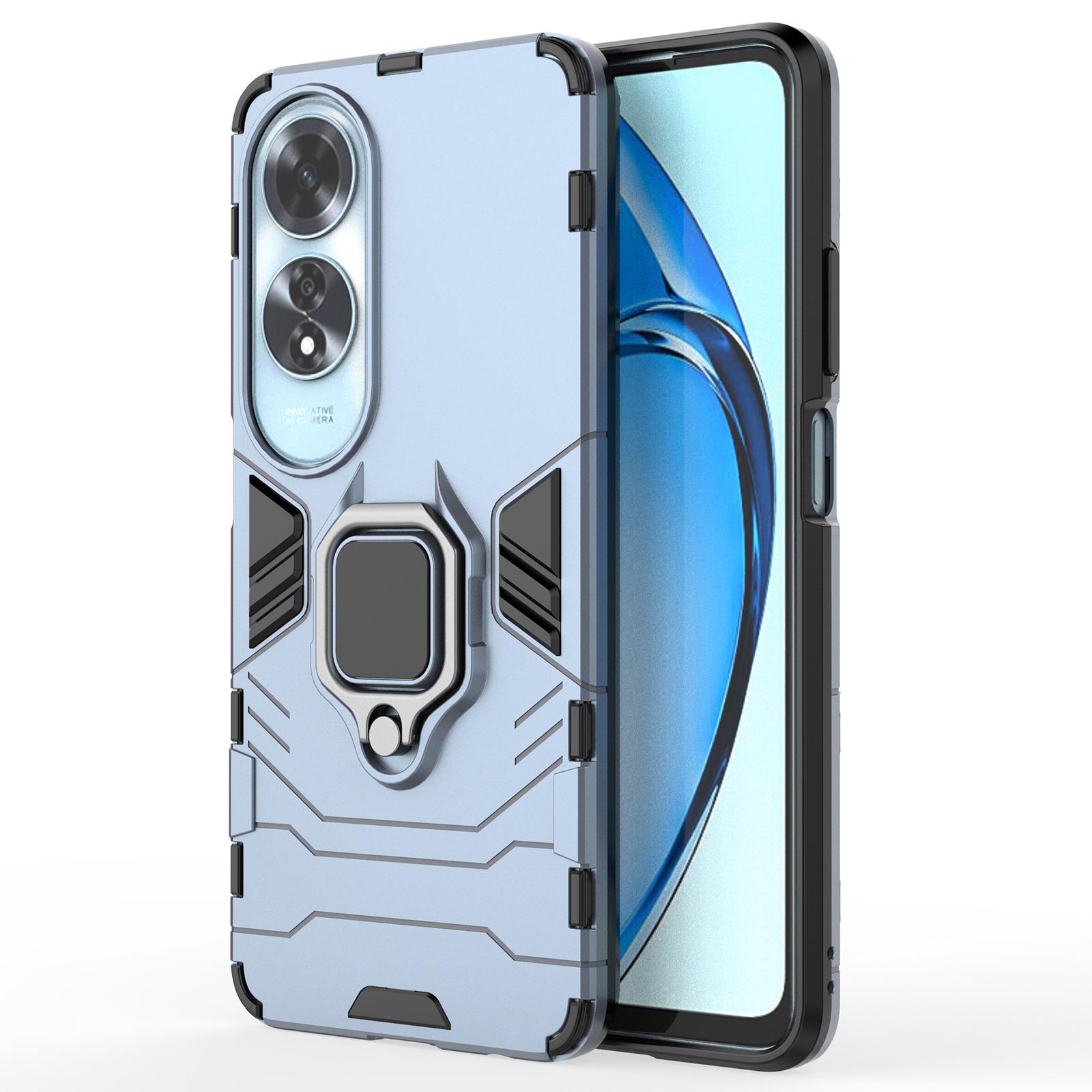 For Oppo A60 4G Case Ring Kickstand Military Grade PC+TPU Phone Cover Blue
For Oppo A60 4G Case Ring Kickstand Military Grade PC+TPU Phone Cover Blue