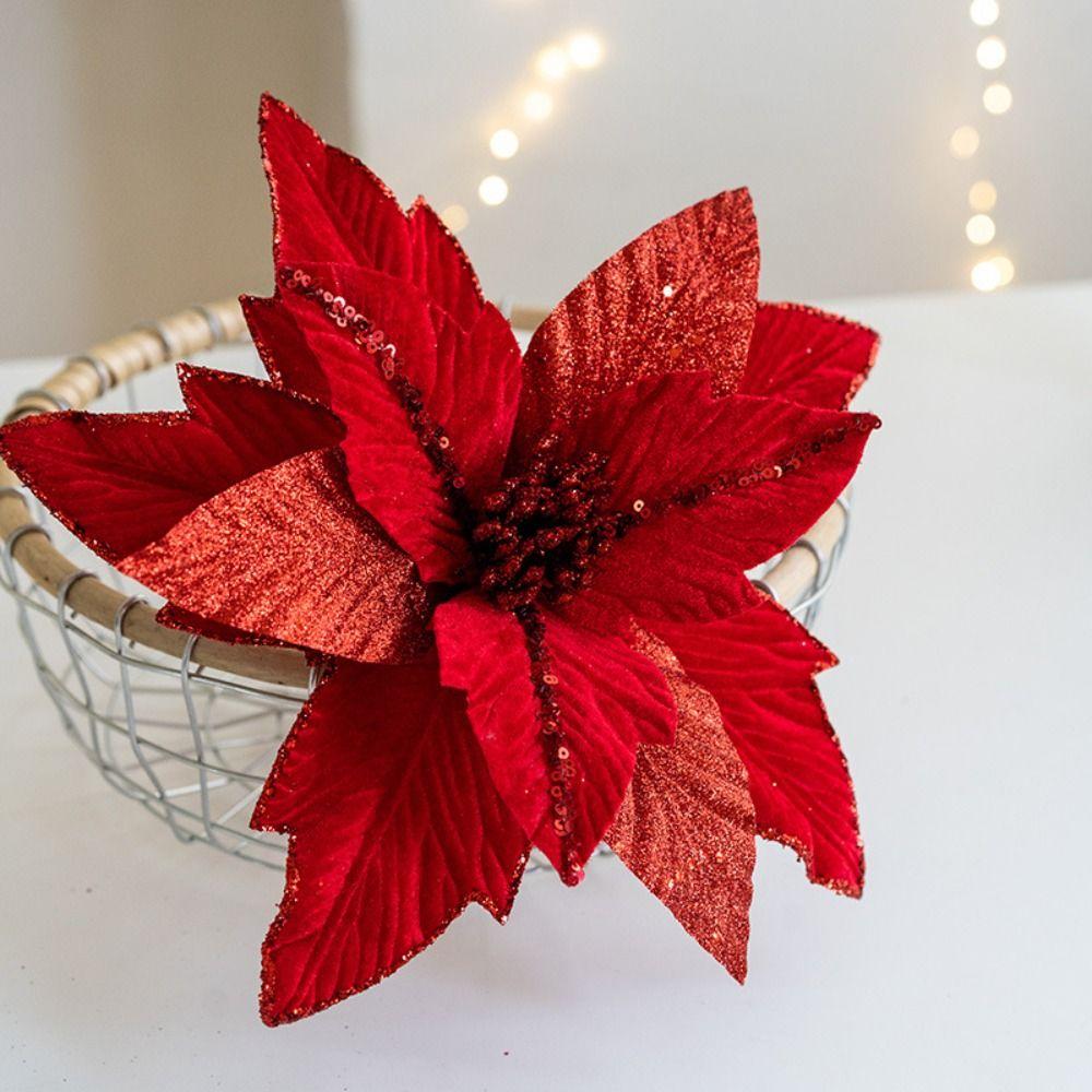 Creative Artificial Christmas Flowers Exquisite Christmas Tree Ornaments Xmas Decoration
Creative Artificial Christmas Flowers Exquisite Christmas Tree Ornaments Xmas Decoration