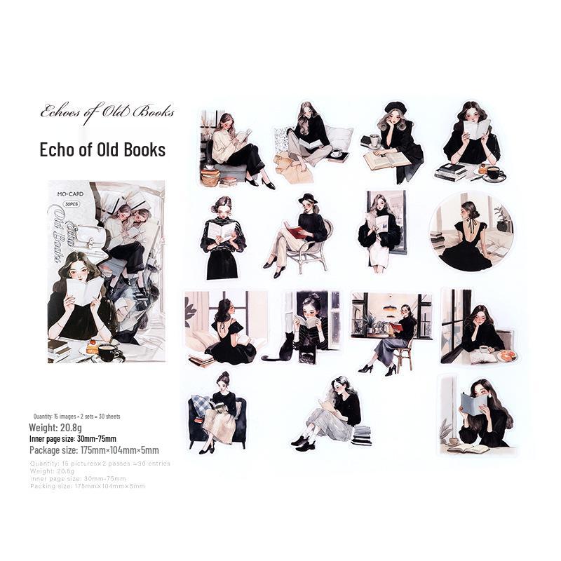Mò Mò PET Sticker Pack: Elegant Reading Time Series - Artistic Character & Scenery DIY Journal Stickers
Mò Mò PET Sticker Pack: Elegant Reading Time Series - Artistic Character & Scenery DIY Journal Stickers