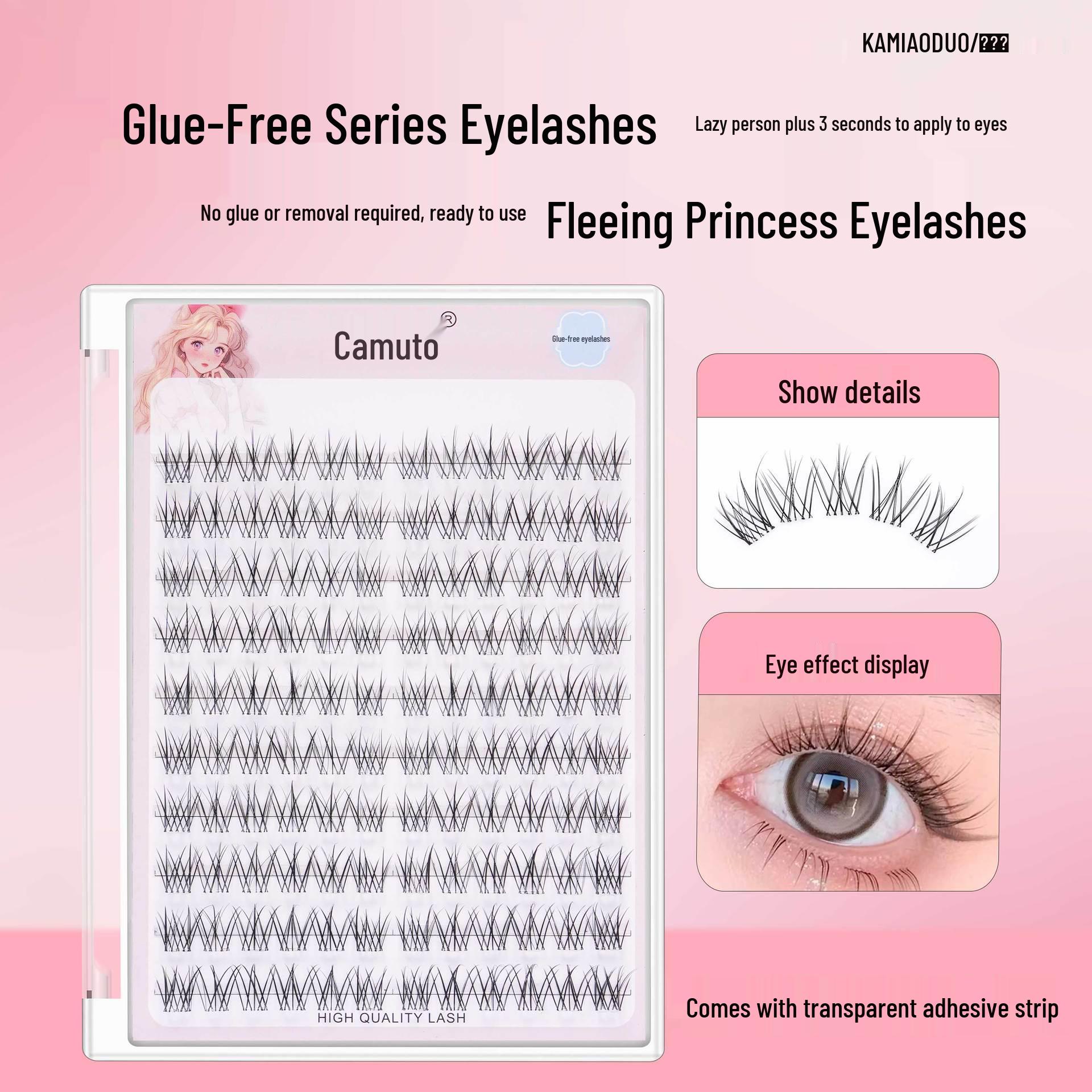 Самоклеящиеся накладные ресницы Camido Natural-Look без клея - Runaway Princess Корейский стиль, Самоклеящиеся, Рекомендовано визажистами
Самоклеящиеся накладные ресницы Camido Natural-Look без клея - Runaway Princess Корейский стиль, Самоклеящиеся, Рекомендовано визажистами