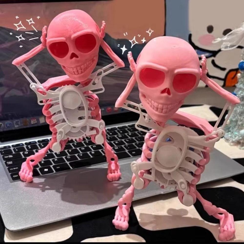 Plastic 3D Print Shaking Skull Doll Dancing Skull Spring Clockwork Toy Halloween зелений
Plastic 3D Print Shaking Skull Doll Dancing Skull Spring Clockwork Toy Halloween зелений