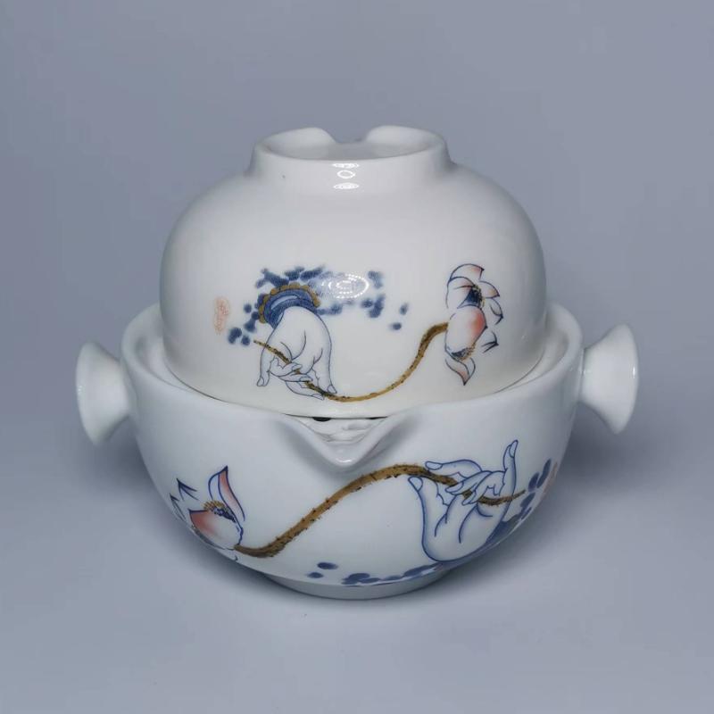 Высококачественный керамический чайный сервиз, дорожная утварь, включает в себя 1 чайник, 1 чашку, красивый и удобный заварочный чайник, элегантный чайный сервиз в стиле кунг-фу.
Высококачественный керамический чайный сервиз, дорожная утварь, включает в себя 1 чайник, 1 чашку, красивый и удобный заварочный чайник, элегантный чайный сервиз в стиле кунг-фу.