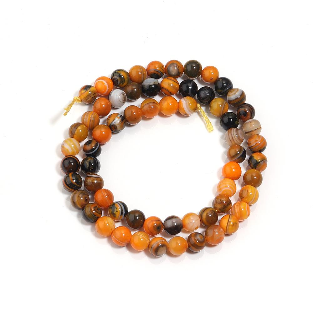 Natural Agate Stone Beads 6 8 10mm Stripe Round Gemstone Loose Spacer Beads For Jewelry Making DIY Necklace Bracelet Accessories
Natural Agate Stone Beads 6 8 10mm Stripe Round Gemstone Loose Spacer Beads For Jewelry Making DIY Necklace Bracelet Accessories