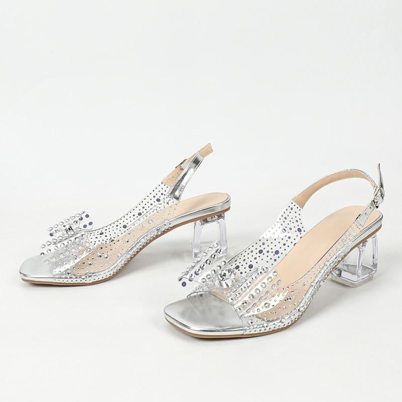 Liyke New Arrivals Crystal Rhinestone Bowknot Transparent Sandals Women Silver Square Open Toe Clear Heels Party Prom Shoes 36
Liyke New Arrivals Crystal Rhinestone Bowknot Transparent Sandals Women Silver Square Open Toe Clear Heels Party Prom Shoes 36