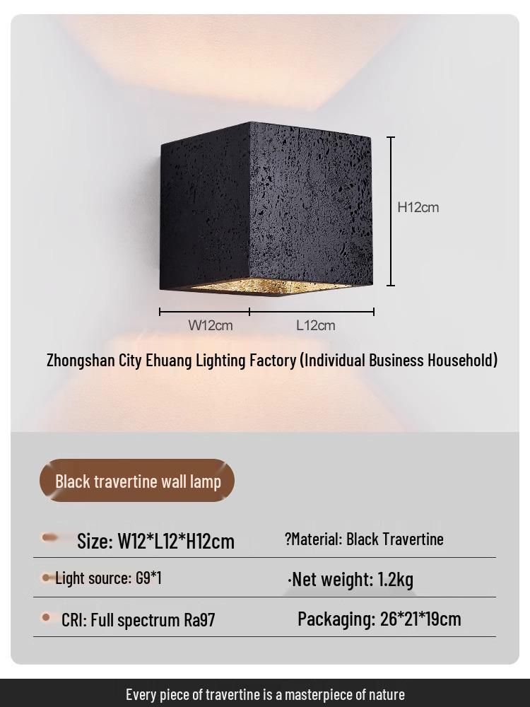 Mid-Century Modern Italian Black Travertine Wall Lamp for Bedroom, Living Room, Corridor, or Stairway Cool LED
Mid-Century Modern Italian Black Travertine Wall Lamp for Bedroom, Living Room, Corridor, or Stairway Cool LED