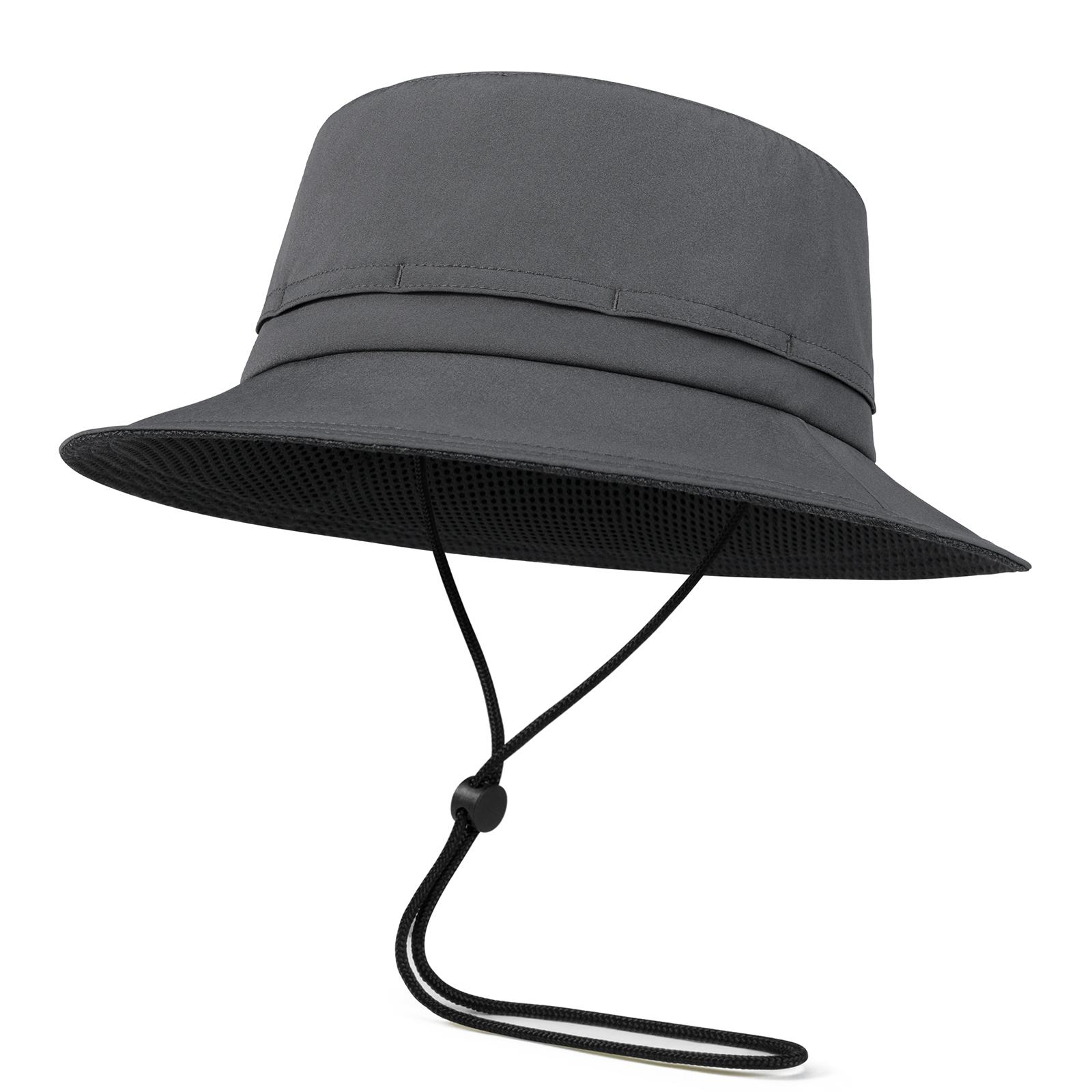 FEINION Men Women Outdoor Bucket Hat Outdoor Climbing Fishing Hiking Hats with Chin Straps Beach UV Protection Boonie Sun Hat One Size темно-сірий
FEINION Men Women Outdoor Bucket Hat Outdoor Climbing Fishing Hiking Hats with Chin Straps Beach UV Protection Boonie Sun Hat One Size темно-сірий