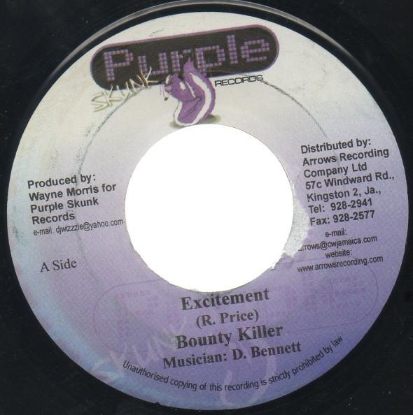 7inch Record BOUNTY KILLER / JAGWA - Excitement / Fi Di Girlz NONE Purple Skunk Re Jamaica Reggae, Ska & Dub Used
7inch Record BOUNTY KILLER / JAGWA - Excitement / Fi Di Girlz NONE Purple Skunk Re Jamaica Reggae, Ska & Dub Used