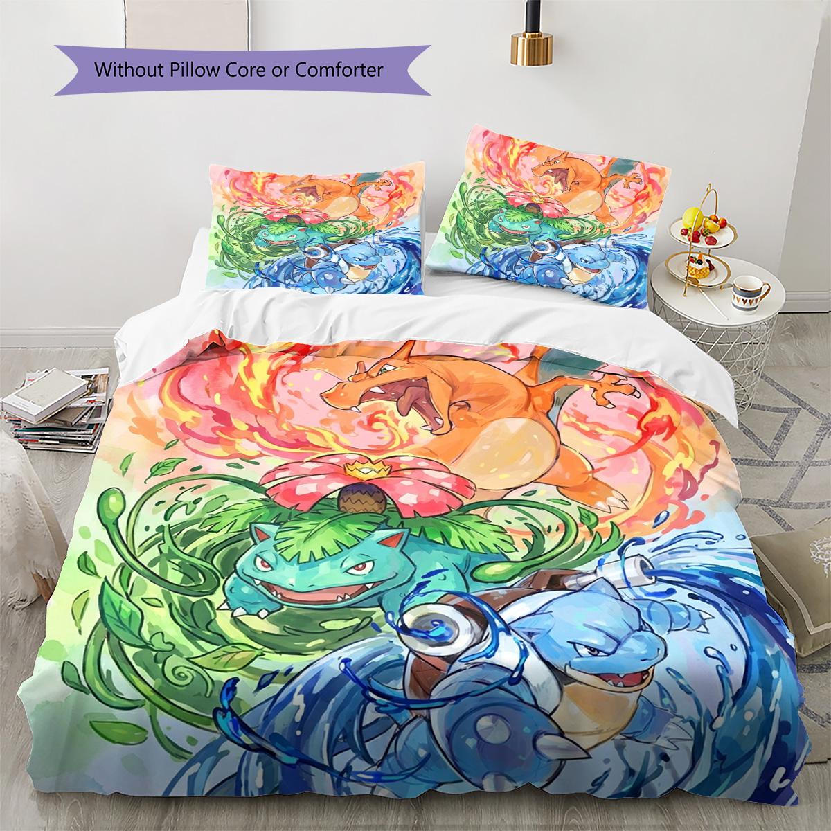 Pokemon Pikachu Pattern Bedding Quilt Set Quilt Cover Pillowcase Home Decoration Birthday Gift (1 * duvet cover + 2 * pillowcase, without core) 135x200cm
Pokemon Pikachu Pattern Bedding Quilt Set Quilt Cover Pillowcase Home Decoration Birthday Gift (1 * duvet cover + 2 * pillowcase, without core) 135x200cm