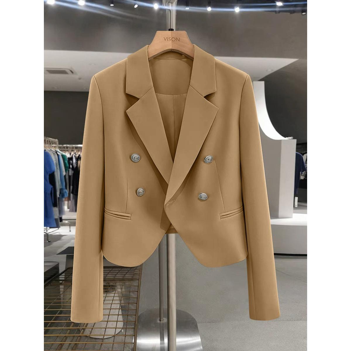 Small Suit Jacket Women s Spring and Autumn Casual Design Sense of Black Small Suit Outside XS хаки
Small Suit Jacket Women s Spring and Autumn Casual Design Sense of Black Small Suit Outside XS хаки