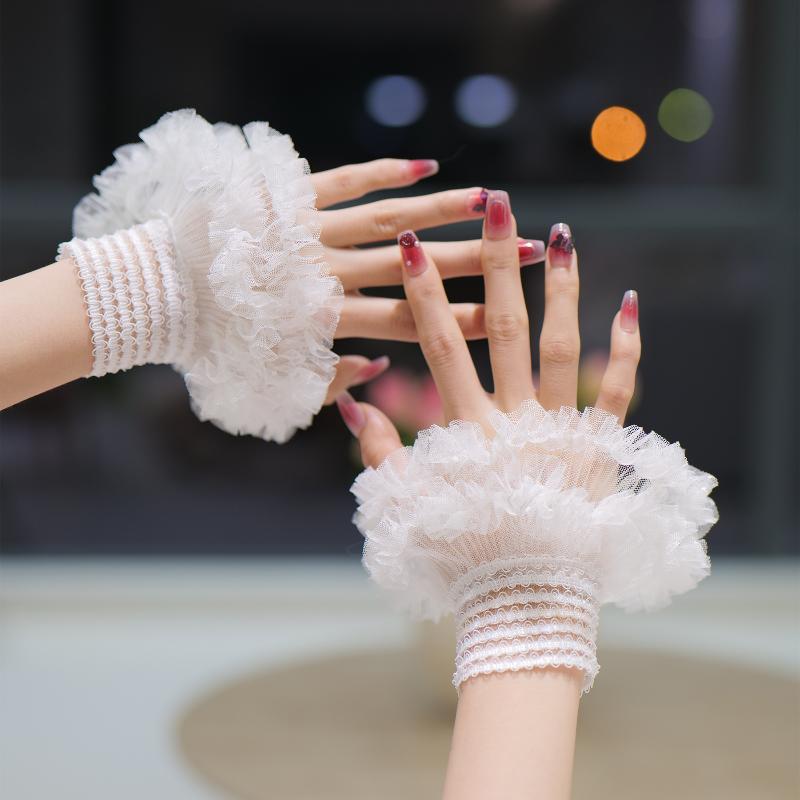 Manicure Sleeve For Nail Art Lace Fake Pleated Cuff Manicure Photography Props Fake Sleeves Nails Accessories Supplies Charm onesize
Manicure Sleeve For Nail Art Lace Fake Pleated Cuff Manicure Photography Props Fake Sleeves Nails Accessories Supplies Charm onesize