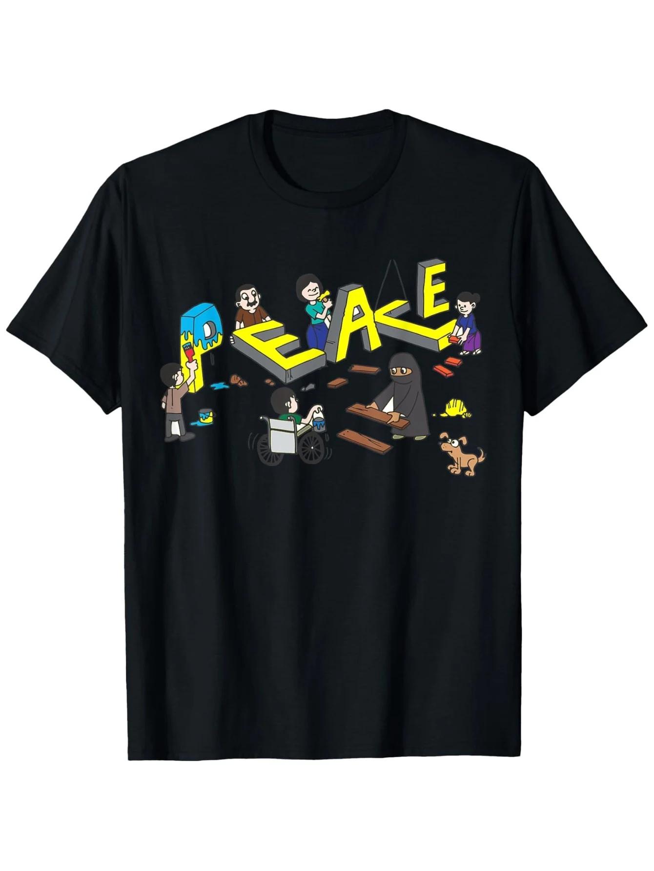Building Peace Together Diverse Community Graphic Short Sleeve Casual Cotton TShirt For Unisex S
Building Peace Together Diverse Community Graphic Short Sleeve Casual Cotton TShirt For Unisex S