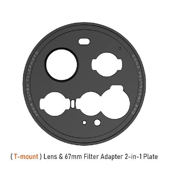Fotorgear T-кріплення / Різьба для об єктива 17 мм та Адаптер для фільтра 67 мм 2-в-1 Пластина для аксесуарів чохла для фотозйомки телефону Xiaomi 15 Ultra T-mount Plate
Fotorgear T-кріплення / Різьба для об єктива 17 мм та Адаптер для фільтра 67 мм 2-в-1 Пластина для аксесуарів чохла для фотозйомки телефону Xiaomi 15 Ultra T-mount Plate