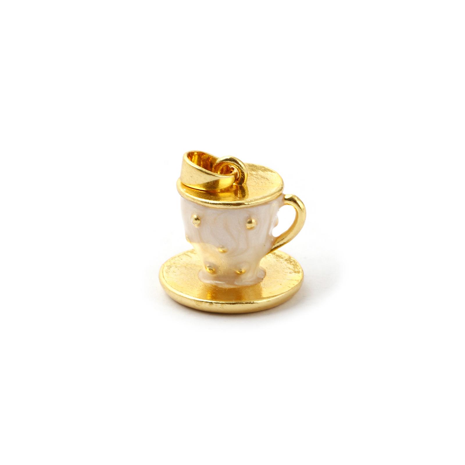 1 Piece Brass Tableware Charms 18K Gold Plated 3D Coffee Cup For DIY Jewelry Necklace Making Findings 18x14mm білий
1 Piece Brass Tableware Charms 18K Gold Plated 3D Coffee Cup For DIY Jewelry Necklace Making Findings 18x14mm білий