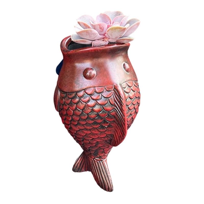 Creative Fish Flowerpot Green Potted Plant Container Home Courtyard Garden Decoration Resin Handicraft Ornament Gift
Creative Fish Flowerpot Green Potted Plant Container Home Courtyard Garden Decoration Resin Handicraft Ornament Gift