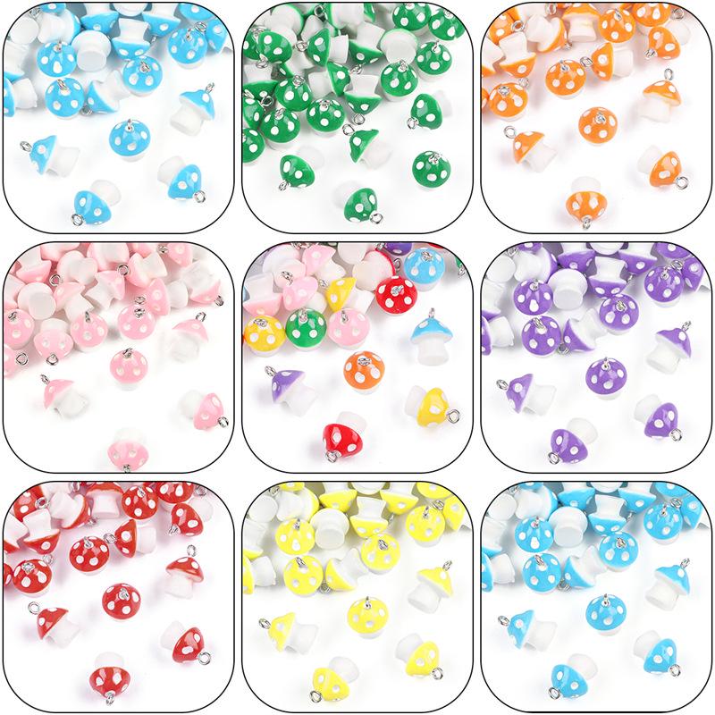Mushroom Charm Resin Jewelry Components: DIY Pendant, Necklace, Bracelet, Earring, and Hair Accessory Materials
Mushroom Charm Resin Jewelry Components: DIY Pendant, Necklace, Bracelet, Earring, and Hair Accessory Materials