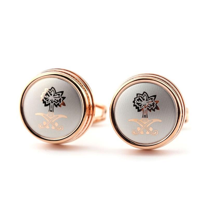 High End Round Saudi Pattern Laser Patterned Metal Cufflinks Men s French Natural рожевий колір золота
High End Round Saudi Pattern Laser Patterned Metal Cufflinks Men s French Natural рожевий колір золота