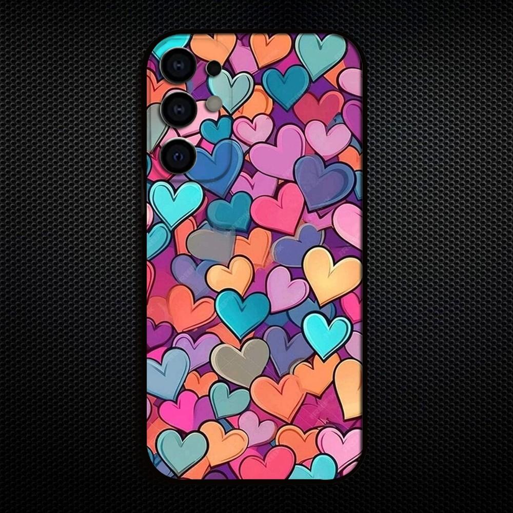 Cartoon Cute Heart Pattern Phone Case For Samsung S25/S24/S23/S22/S21/S20/Plus,Fe,Lite/Others Black Cover Samsung S25
Cartoon Cute Heart Pattern Phone Case For Samsung S25/S24/S23/S22/S21/S20/Plus,Fe,Lite/Others Black Cover Samsung S25