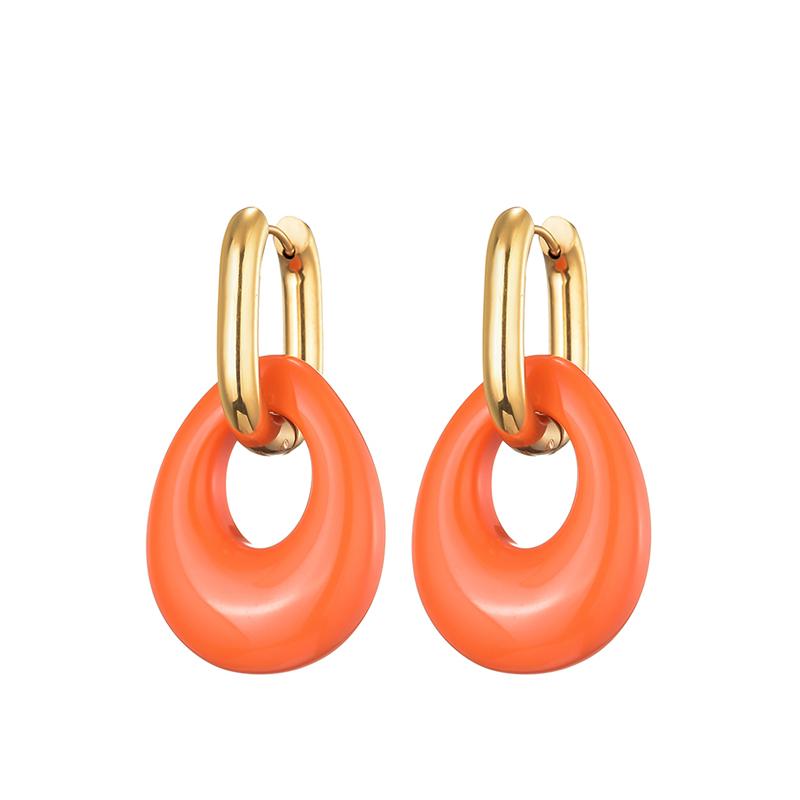 New Hollow Oval Resin Acrylic Candy Color Pendant Hoop Earrings For Women Gold Color Stainless Steel Ear Buckle Female Zircon
New Hollow Oval Resin Acrylic Candy Color Pendant Hoop Earrings For Women Gold Color Stainless Steel Ear Buckle Female Zircon