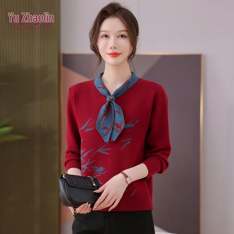 YUZHAOLIN Women s Mid-Aged Knitted Sweater 2XL
YUZHAOLIN Women s Mid-Aged Knitted Sweater 2XL