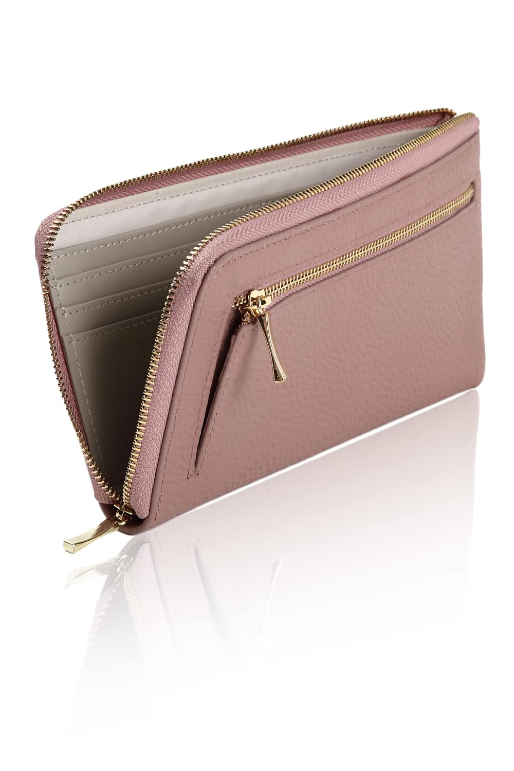 LASIEM Long Wallet Zipper Wallet Genuine Leather Thin Bicolor Skimming Prevention Rose x L-shaped Women s (Classic Greige)
LASIEM Long Wallet Zipper Wallet Genuine Leather Thin Bicolor Skimming Prevention Rose x L-shaped Women s (Classic Greige)