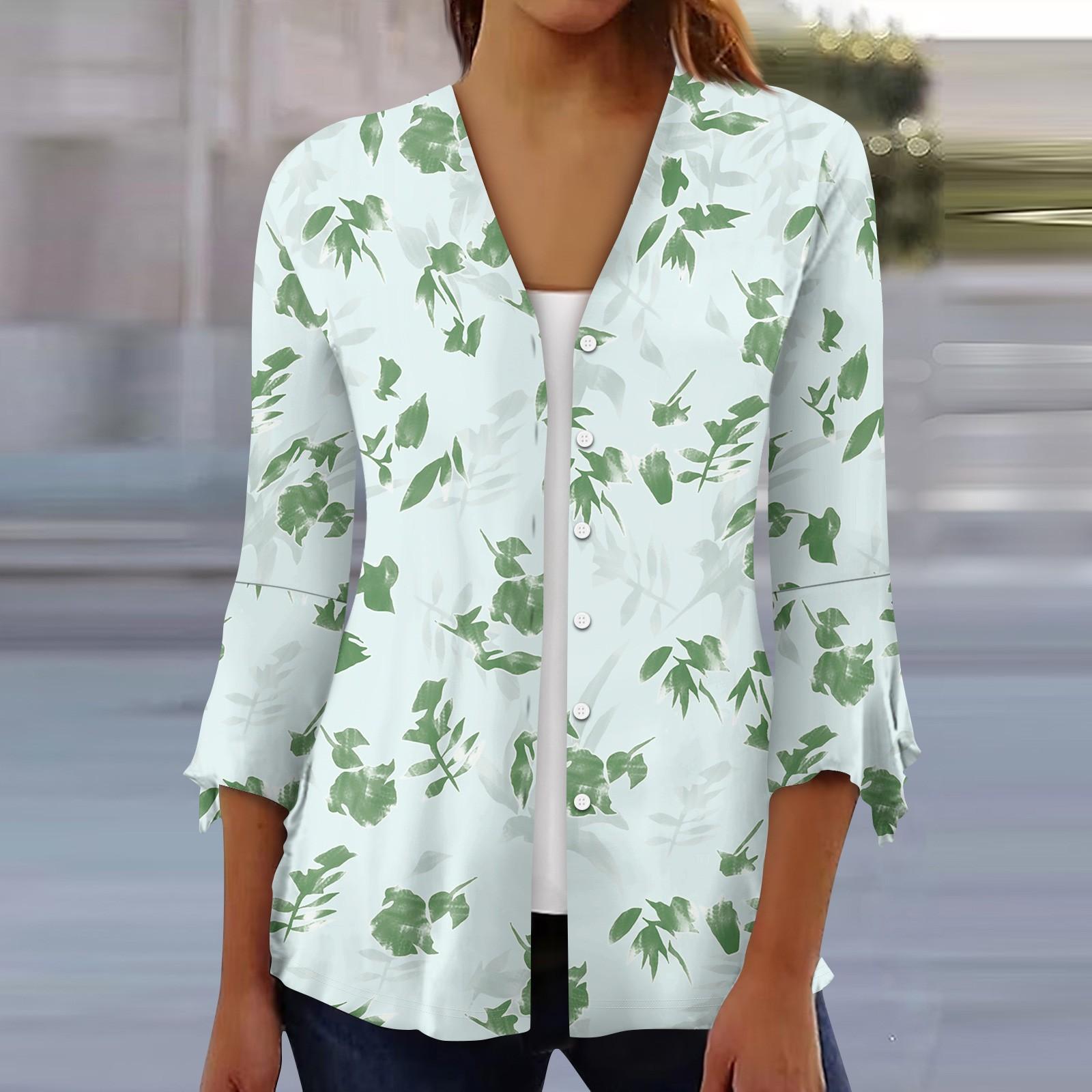 3/4 Sleeve Shirts For Women Loose Fitting Printed T-shirt V-neck Ruffle Sleeves Tops XL
3/4 Sleeve Shirts For Women Loose Fitting Printed T-shirt V-neck Ruffle Sleeves Tops XL