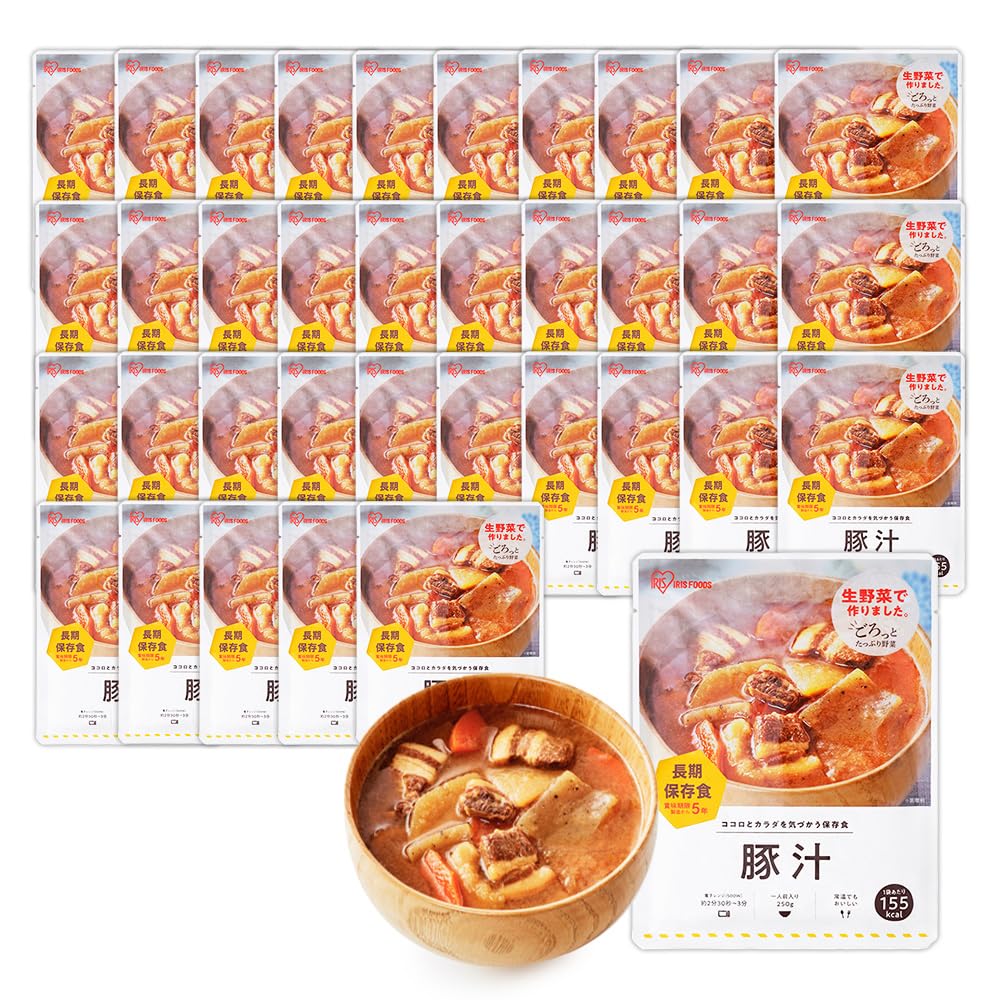 IRIS OHYAMA Pork soup pouch 250g x 36 emergency food preserved food long term storage 5 years (from manufacture)
IRIS OHYAMA Pork soup pouch 250g x 36 emergency food preserved food long term storage 5 years (from manufacture)