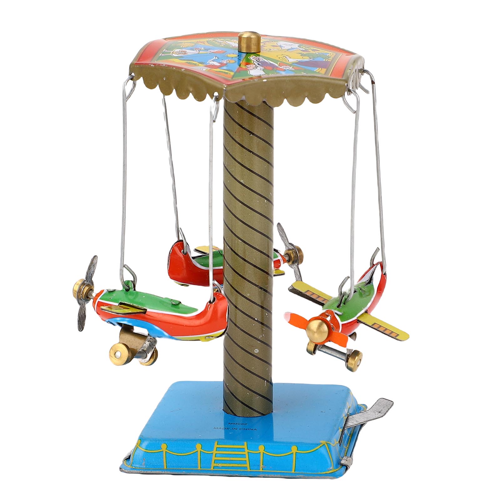 Collectible Tin Toy Airplane Carousel MM089 Retro Nostalgic Clockwork Spring Rotating Plane Figurine Aircraft
Collectible Tin Toy Airplane Carousel MM089 Retro Nostalgic Clockwork Spring Rotating Plane Figurine Aircraft