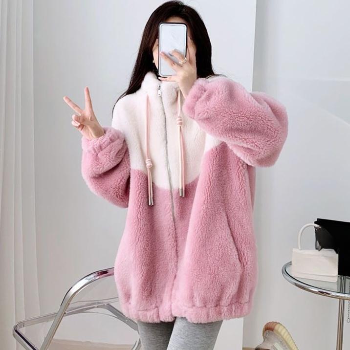 Autumn Winter Lamb Wool Cardigan Jacket Women s Thicken Stand Collar Color blocking Fleece Hoodies Sweatshirt Women y2k Coats M
Autumn Winter Lamb Wool Cardigan Jacket Women s Thicken Stand Collar Color blocking Fleece Hoodies Sweatshirt Women y2k Coats M