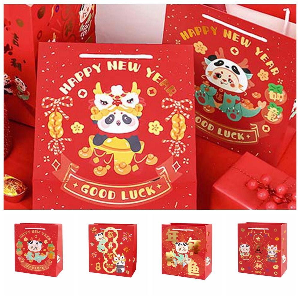 Cartoon Panda New Year Gift Packaging Bag Chinese Dragon Year New Year Tote Bag Gift
Cartoon Panda New Year Gift Packaging Bag Chinese Dragon Year New Year Tote Bag Gift