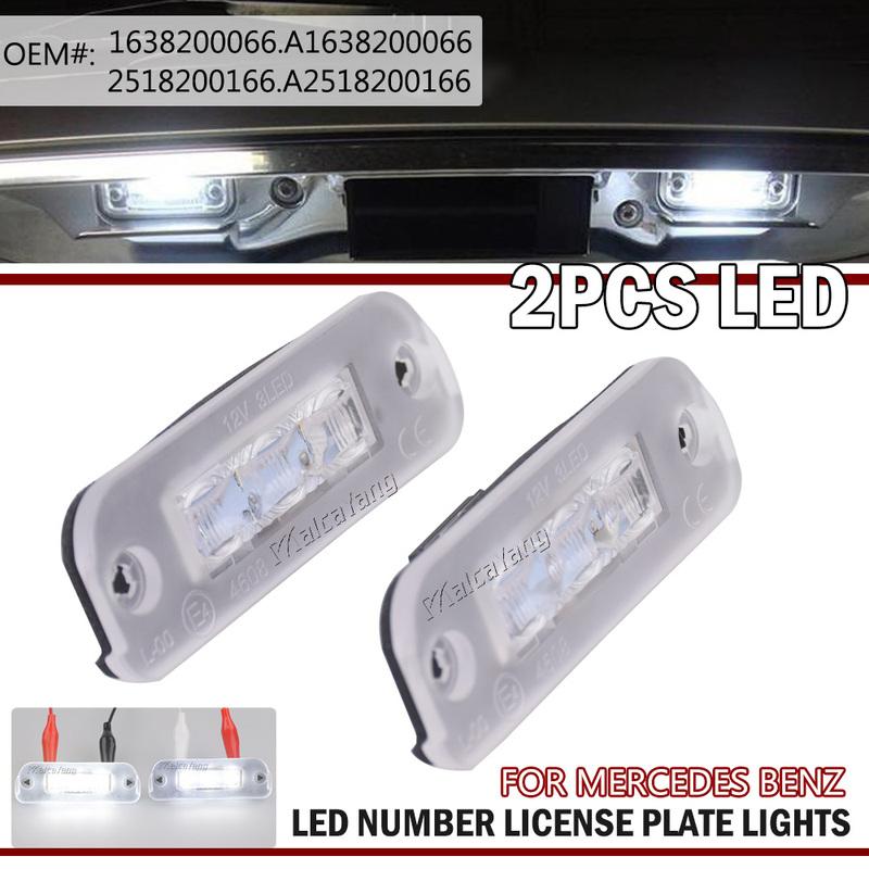 Car LED License Number Plate Light No Error For Mercedes Benz W163 W164 X164 W251 V251 ML 280 320 420 GL 350 500 550 AMG
Car LED License Number Plate Light No Error For Mercedes Benz W163 W164 X164 W251 V251 ML 280 320 420 GL 350 500 550 AMG