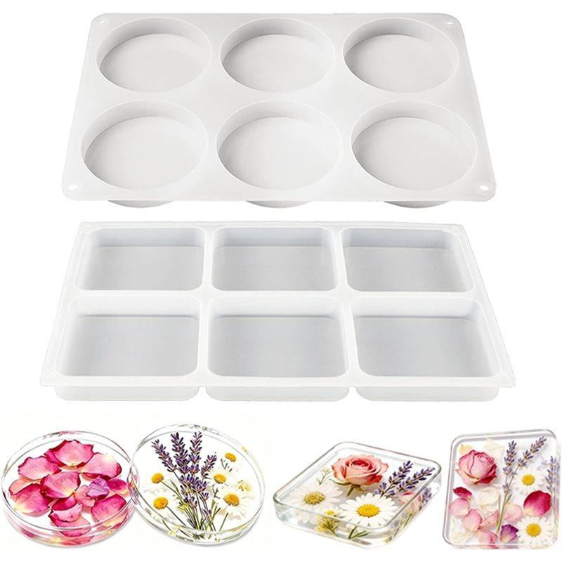 For Resin For Coaster Molds Silicone, 4 Inches Round And Square Epoxy Molds For Resin
For Resin For Coaster Molds Silicone, 4 Inches Round And Square Epoxy Molds For Resin