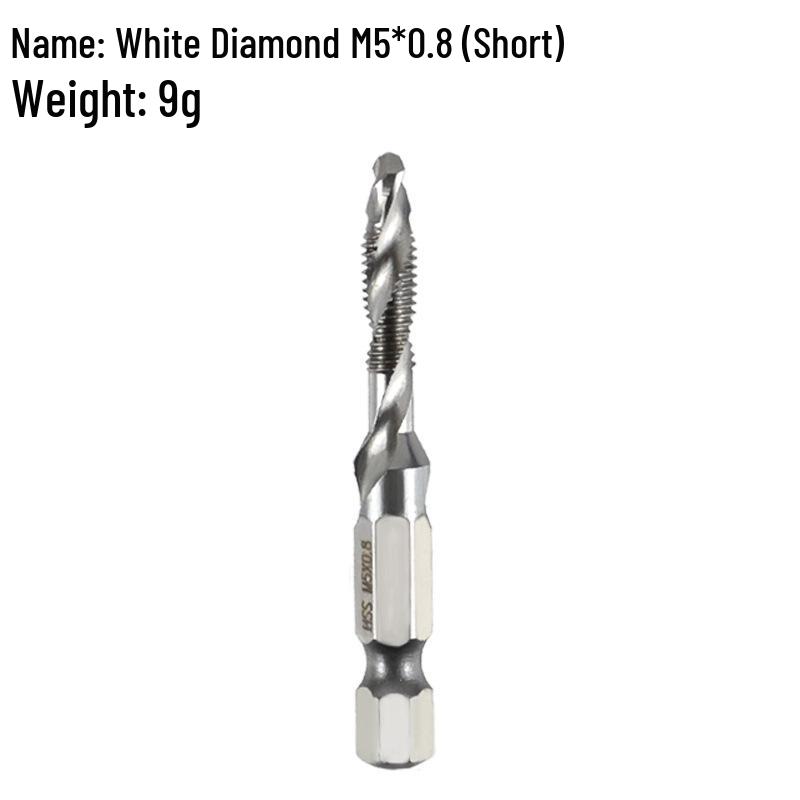 Спиральный метчик 3-в-1 с шестигранным хвостовиком M3-M10: Сверлить, Нарезать резьбу, Снимать фаску
Спиральный метчик 3-в-1 с шестигранным хвостовиком M3-M10: Сверлить, Нарезать резьбу, Снимать фаску